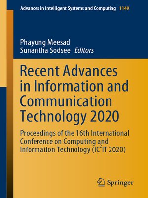 cover image of Recent Advances in Information and Communication Technology 2020